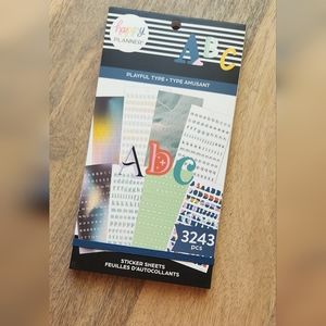 Happy Planner Sticker Book Playful Type